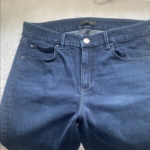 Ann Taylor Dark Blue Ankle Jeans